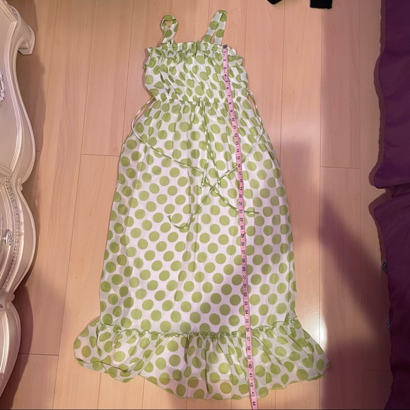 Macys juniors Light green polka dot dress - Picture 2 of 4
